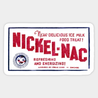 1950s Nickel Nac Ice Milk Sticker